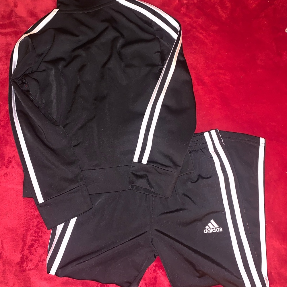 Adidas Black Jacket with White Logo